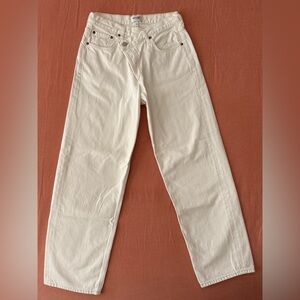 Agolde Crisscross Upsized Jeans in Paste